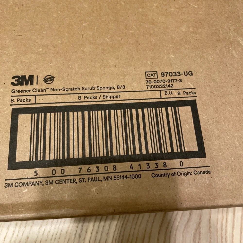 Scotch-Brite Greener Clean Non-Scratch Scrub Sponge, 1 case /8 packs - Picture 5 of 5